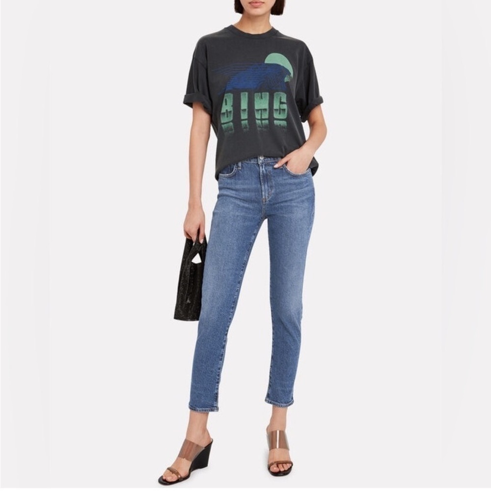 Agolde Los Angeles Toni Straight Denim Jeans High Waisted Rise 29 Classic